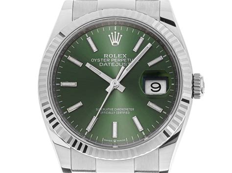 rolex datejust grau grün|Rolex Datejust watch.